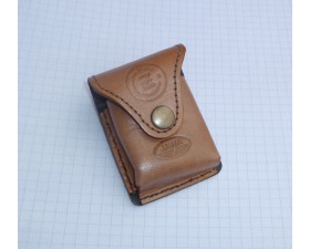 MOTO KOŽENÁ KAPSIČKA NA PÁSEK, NA MOTO - JAWA ČZ - HNĚDÁ